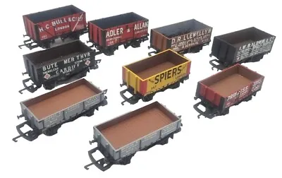 Rake Of 9x Modern Hornby Oo Gauge Rolling Stock Coal Ore Wagons • £75