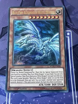 Yu-Gi-Oh! Blue Eyes Alt White Dragon Ultra Rare 46 Movie Pack Mint • £10