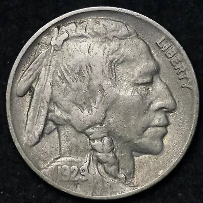 1929 Buffalo Nickel CHOICE AU FREE SHIPPING E239 RH • $20