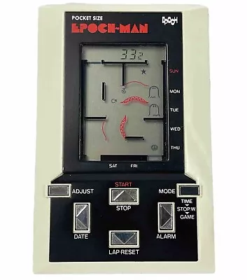 EPOCH-MAN Game & Alarm 1981 LCD Pocket Size Vintage RARE Working & Tested VGU • $49.95