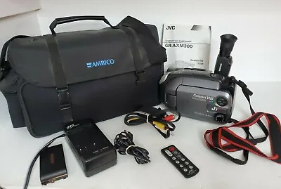 JVC VHS-C VHS Analog Camcorder Video Camera Transfer Bundle Remote VG *Works A+ • $134.95