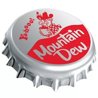 Mountain Dew Historic Bottle Cap Embossed Tin Sign 17x15 NEW • $25.95