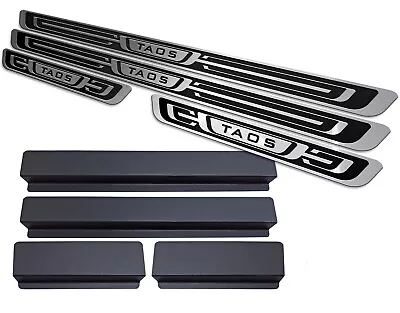 Premium Door Sill  + Vinyl Sills In Polished Stainless Steel Volkswagen Taos • $129.90