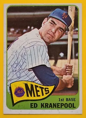 ED KRANEPOOL (WS) Hand Signed 1965 Topps #144 New York Mets Autograph Auto HOF • $9.99