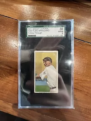 T206 Rube Marquard Follow Through HOF ~~ SGC 2 ~~ Sweet Caporal 350/460 Back!🔥 • $274.99