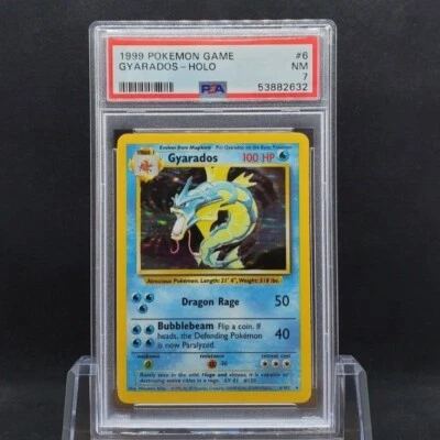 $16.50 • Buy 1999 Pokemon Base Set GYARADOS HOLO #6 PSA 7 Near Mint