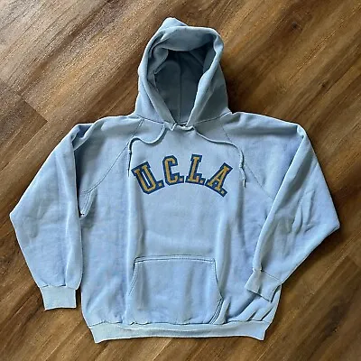 Vintage 80s Discus Athletic Heavyweight UCLA Raglan Hoodie Men’s Size XL • $69.99