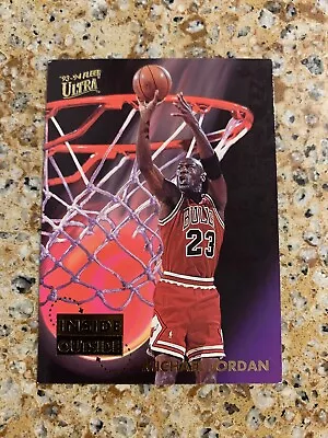 Michael Jordan 1993 - 94 Fleer Ultra Inside Outside #4of10 Bulls • $4.95