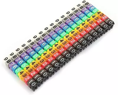£8.01 • Buy Wire Numbering Marker Plastic Wire Cable Marker Clip-On Design Cable Marker Tube