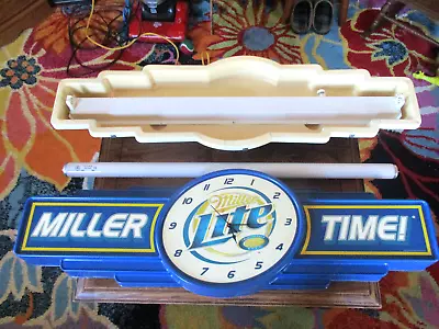 2003 36'' Miller Lite Brewing Co.''miller Time'' Sign light Upbattery Clock • $160.99