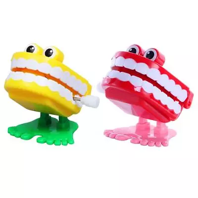 Wind Up Clockwork Toy Chattering Funny Cute Walking Teeth Mechanical Toys • £2.99