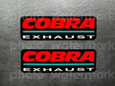 2pc Cobra Exhaust Black Stickers Decals Graphic Aufkleber ATC ATV 110 250 350x • $6.99