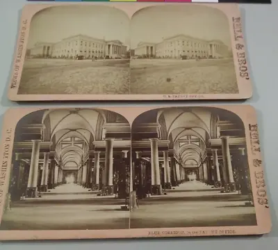 Washington D.C. DC Bell & Bros Stereoview Photos Patent Office • $18