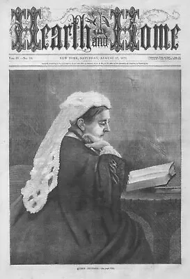 Queen Victoria  -    1872 Antique Print  • $16.96