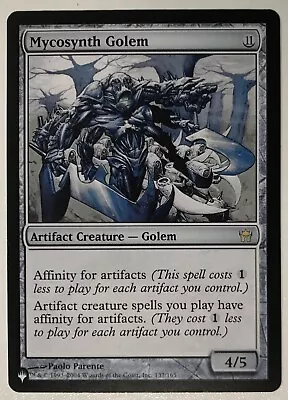 MYCOSYNTH GOLEM The List  MTG Magic The Gathering NM • $34.95