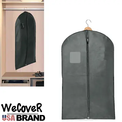 Suit & Garment Bag Dress Cover/Storage/Travel Bag Dust Proof Breathable In Gray • $10.98