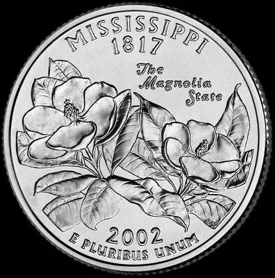 2002 D Mississippi State Quarter New U.S. Mint  Brilliant Uncirculated  • $3.49