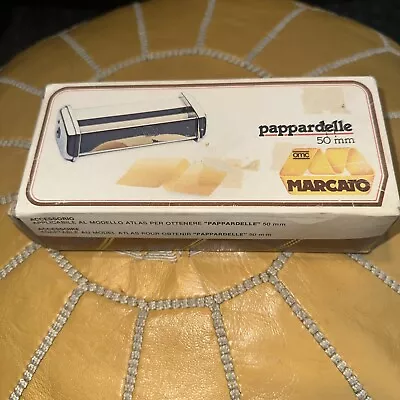 Vintage OMC Marcato Atlas 50mm Pappardelle Attachment Pasta Noodle Maker Italy • $109.99