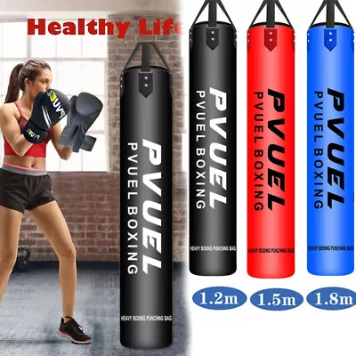 Heavy Boxing Empty Punching Bag Gloves Training Kicking MMA Workout W Chain Hook • $38.90