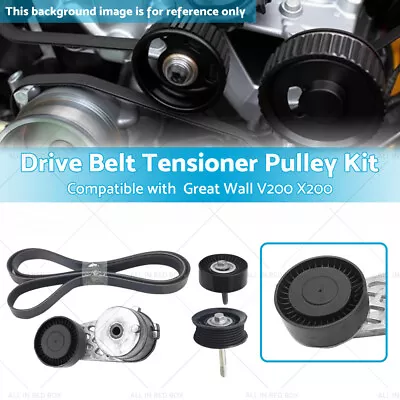 Drive Belt Tensioner Pulley Kit Suitable For Great Wall V200 X200 2.0L Diesel • $116.99