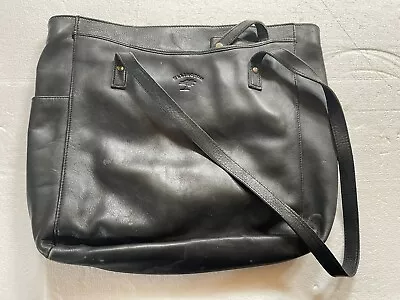 Ellington Black Leather Messenger Bag  • $50