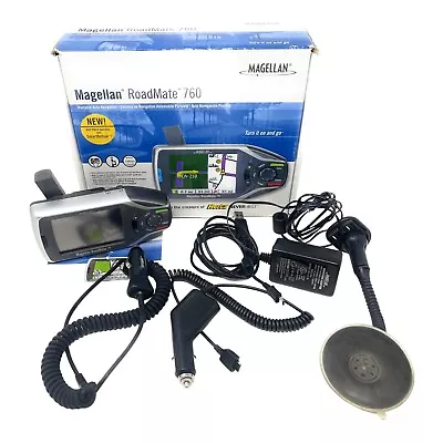 Magellan RoadMate 760 GPS Receiver Bundle Parts Only All Accessories Included • $30