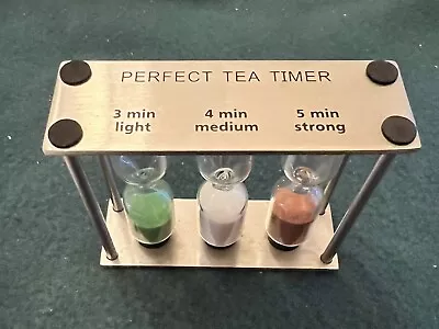 Perfect Tea Timer Three-In-One 3-4-5 Minute Sand Hourglass Timer-Great Condition • $7.99