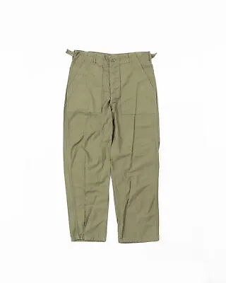 Nos Vietnam Era Us Army Sateen Cotton Trousers 0g 107 Type 1 Class 1 • $225