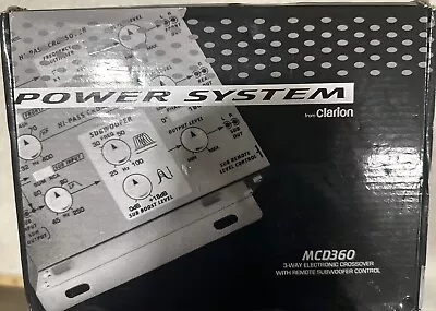 $35 • Buy Clarion MCD360 3-Way 6-Channel Electronic Crossover