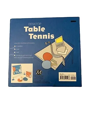 Desktop Mini Table Tennis  Set 2 Paddles 1 Ball 1 Net & Instructions New Sealed • $10.50