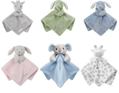 Baby Comforter Security Blanket Teddy Elephant Newborn Infant Boys Girls Snuggle • £8.75