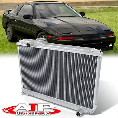 Twin Row Aluminum Radiator For 1986-1992 Supra MK3 Turbo/Non-Turbo JZA70 MT • $117.99