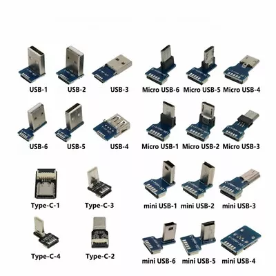 Type-C Micro Mini Flat Slim Standard USB With Board Connector Head USB Adapter • $7.72