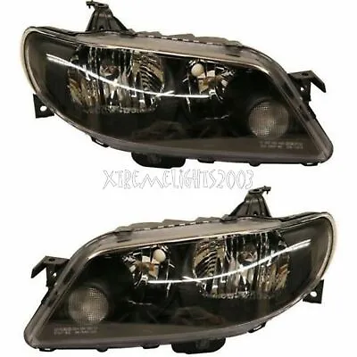 Mazda Protege 5 2002 2003 Black Headlights Head Lights Front Lamps Pair Set • $430