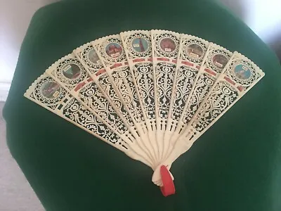 Beautiful Folding Perfumed Fan With Pictures Of Indian Cities • $61.65