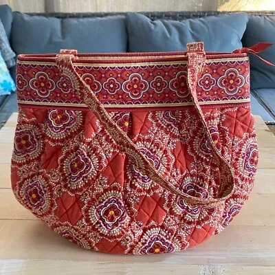 Vera Bradley Paprika Burnt Red Morgan Purse Shoulder Bag Handbag • $24.99