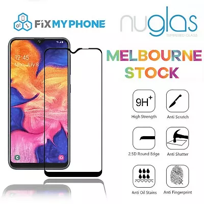 Nuglas For Samsung Galaxy A10e / A20s Full Screen Protector Cover Tempered Glass • $8.95