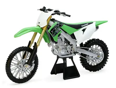 New Ray KAWASAKI KXF 450 1:6 Motocross MX Toy Model Bike GREEN 49403 • £47.50