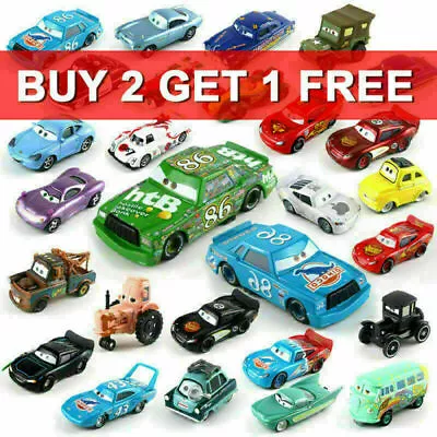 Disney Pixar Cars Lightning McQueen 1:55 Diecast Toys Birthday Gift Model Car UK • £7.97