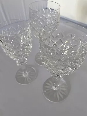 $75 • Buy WATERFORD CRYSTAL WATER GOBLETS, REPLACEMENTS, POWERSCOURT Design  7 5/8  High  