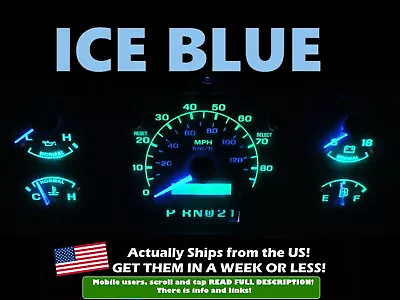 Gauge Cluster LED Dash Kit Ice Blue For Ford 92 96 Bronco F150 F250 F350 Truck  • $11.85