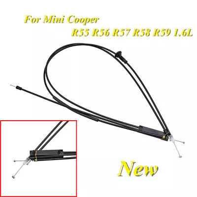 Hood Release Cable Set Fits Mini Cooper R55 R56 R57 R58 R59 1.6L 51232751378 US • $28.45