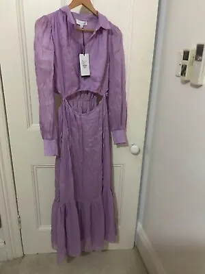 Stunning WITCHERY NWT Lilac Silk Linen Dress • $85