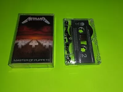 1986 Metallica Master Of Puppets Cassette Tape Tested Rare Clear Cassette!  • $49.95