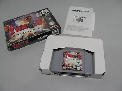 Turok Rage Wars Nintendo 64 Boxed PAL Original Cart Tested & Working • $75