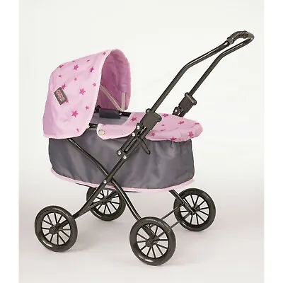 Mamas & Papas Foldable My First Pram Pink Stroller Buggy For Doll Junior Kids • £44.95