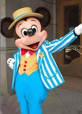 New Navy Blue Mickey Mouse Mascot Cosplay Costume Halloween Suit Fancy DressAA51 • $89.99