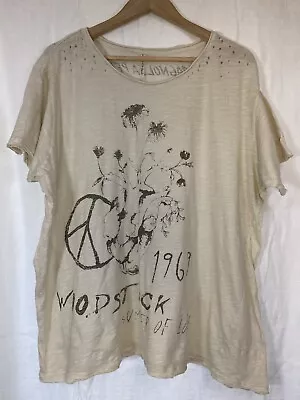 Magnolia Pearl Summer Of Love Woodstock Tee In Moonlight 💛 Please Read • $159