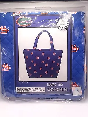 Florida Gators NCAA Football Blue Logo Quilted Fabric  + Bag Pattern.C • $10