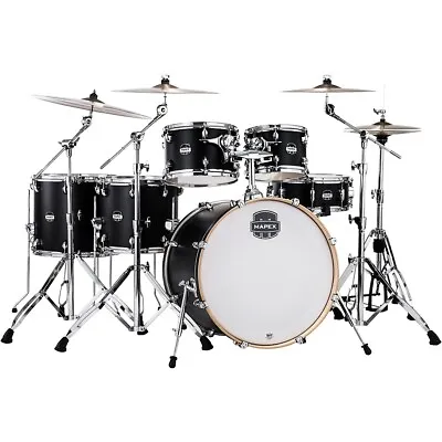 Mapex Mars Maple Studioease 6-Piece Shell Pack With 22 In. Bass Drum Matte Black • $1099